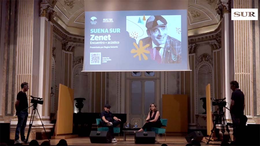 Entrevista y actuación de Zenet en el Ateneo de Malaga para Diario Sur